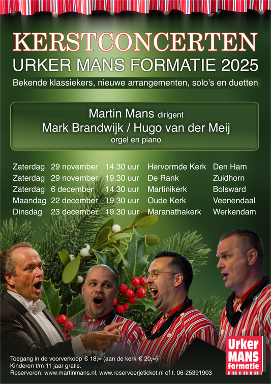 29 november 2025: Kerst met de Urker Mans Formatie - Den Ham