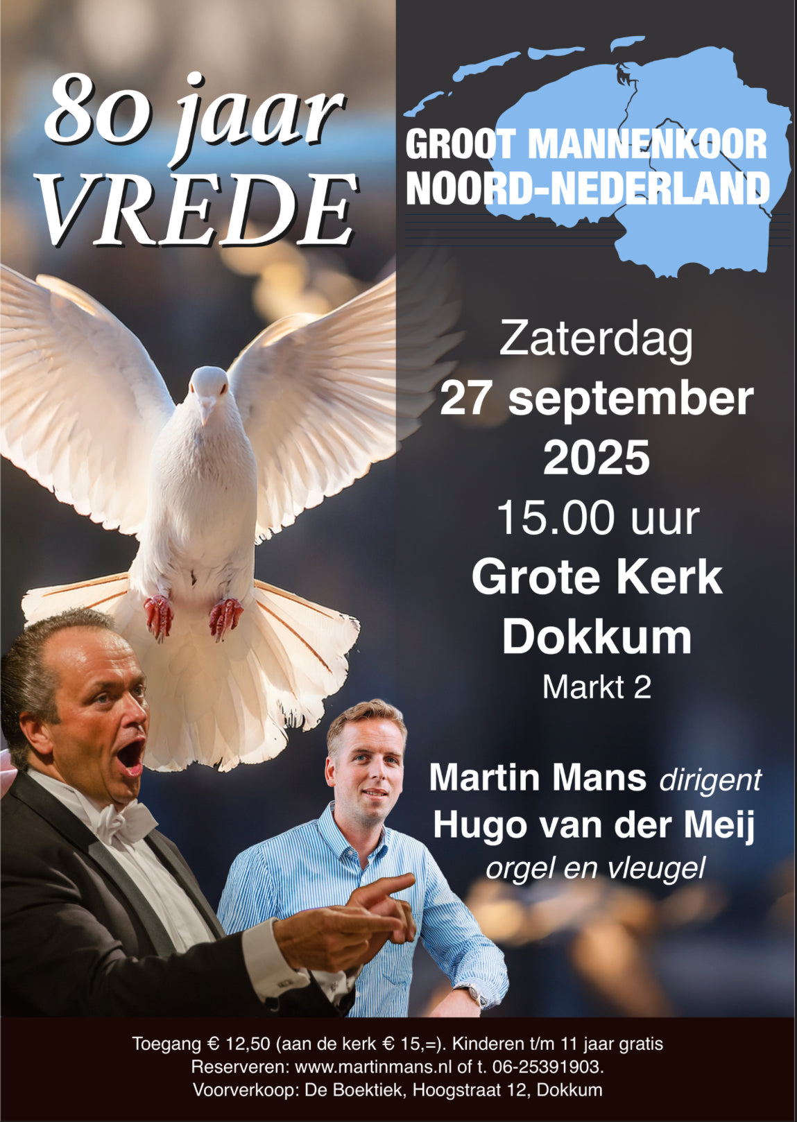 27 september 2025: Groot Mannenkoor Noord Nederland in Dokkum