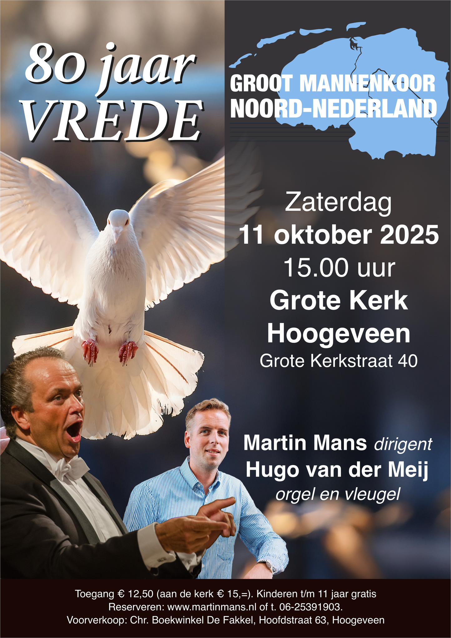 11 oktober 2025: Groot Mannenkoor Noord Nederland in Hoogeveen