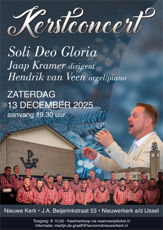 13 december 2025: Kerstconcert Soli Deo Gloria