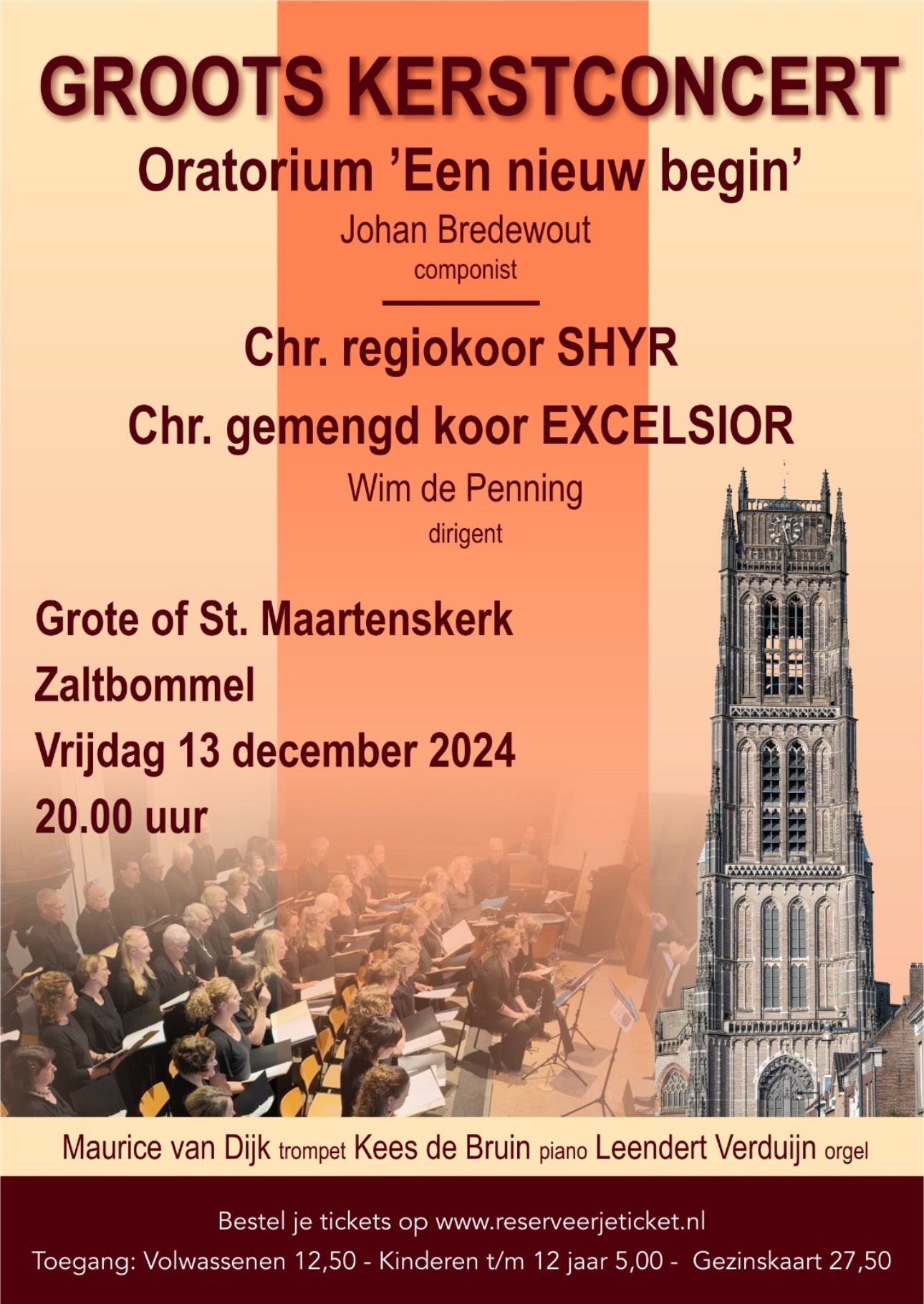 13 december 2024: Groots Kerstconcert - Oratorium ‘Een nieuw begin’ (Comp. Johan Bredewout)