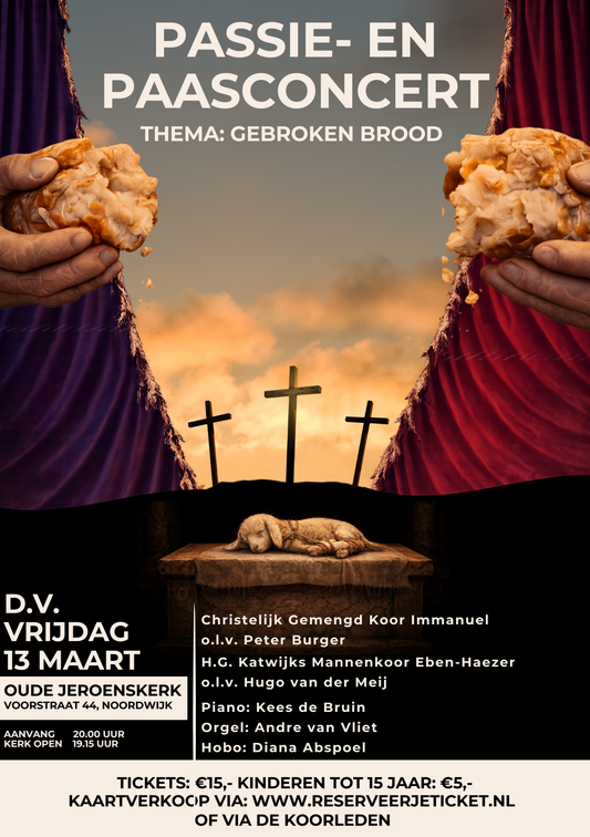 13 maart 2026: Passie en Paasconcert in Noordwijk