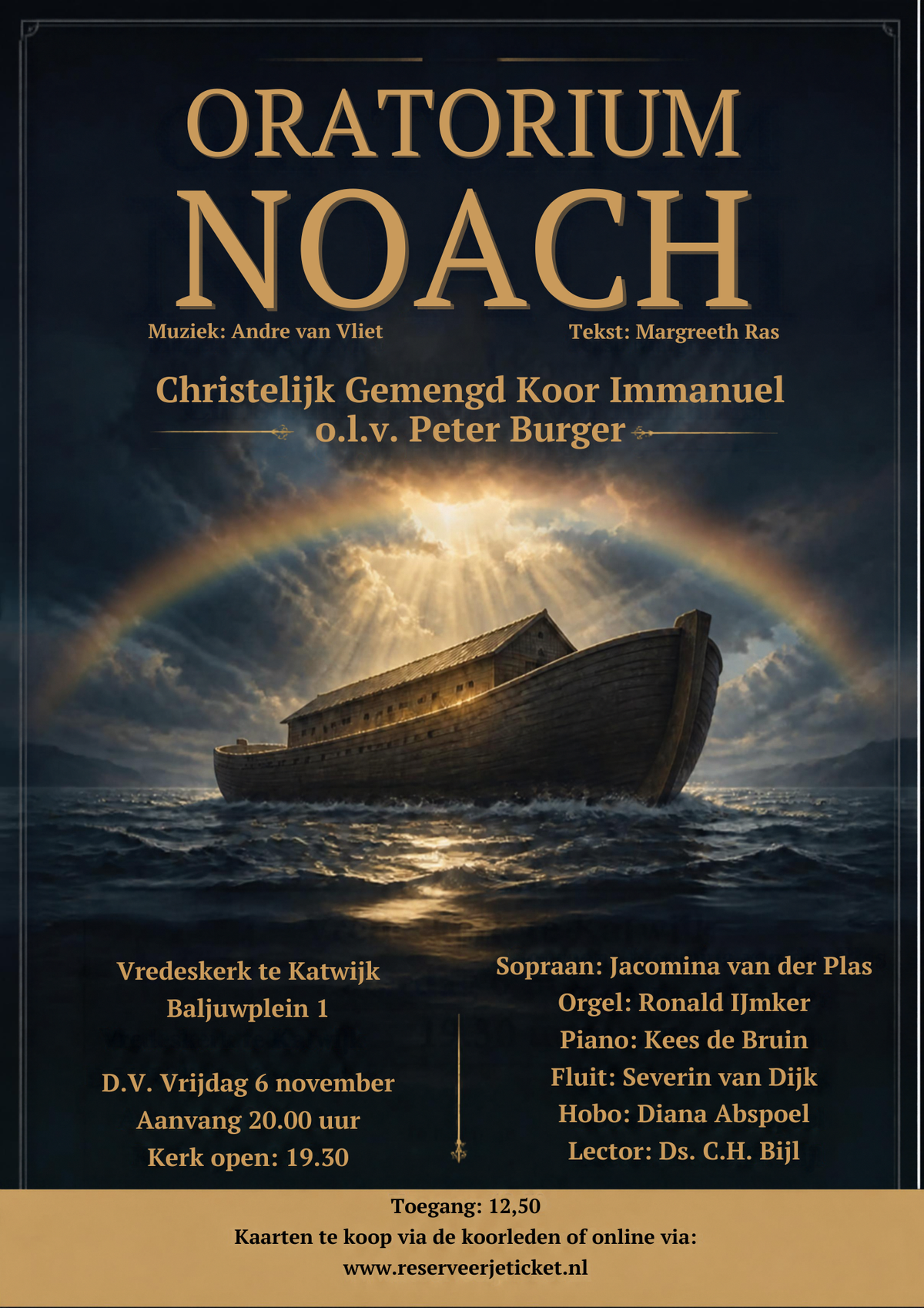 6 november 2026: Oratorium Noach door Christelijk Gemengd Koor Immanuel o.l.v. Peter Burger