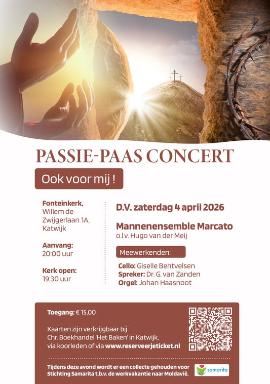 4 april 2026: Concert Mannenensemble Marcato ‘Ook voor mij’