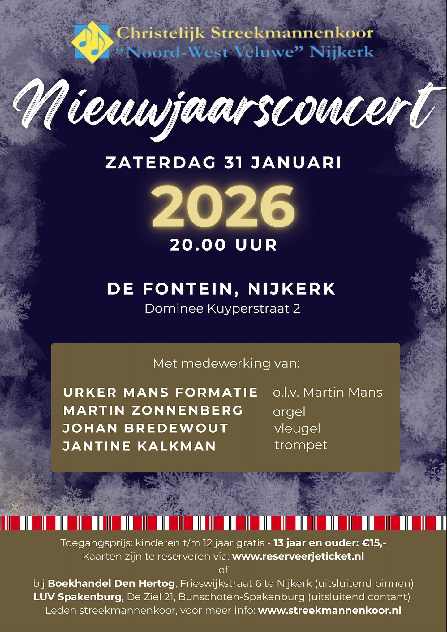 31 januari 2026: Nieuwjaarsconcert CSMK met de Urker Mans Formatie
