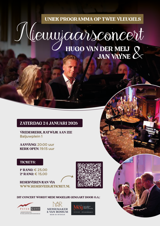24 januari 2026: Nieuwjaarsconcert met Jan Vayne en Hugo van der Meij