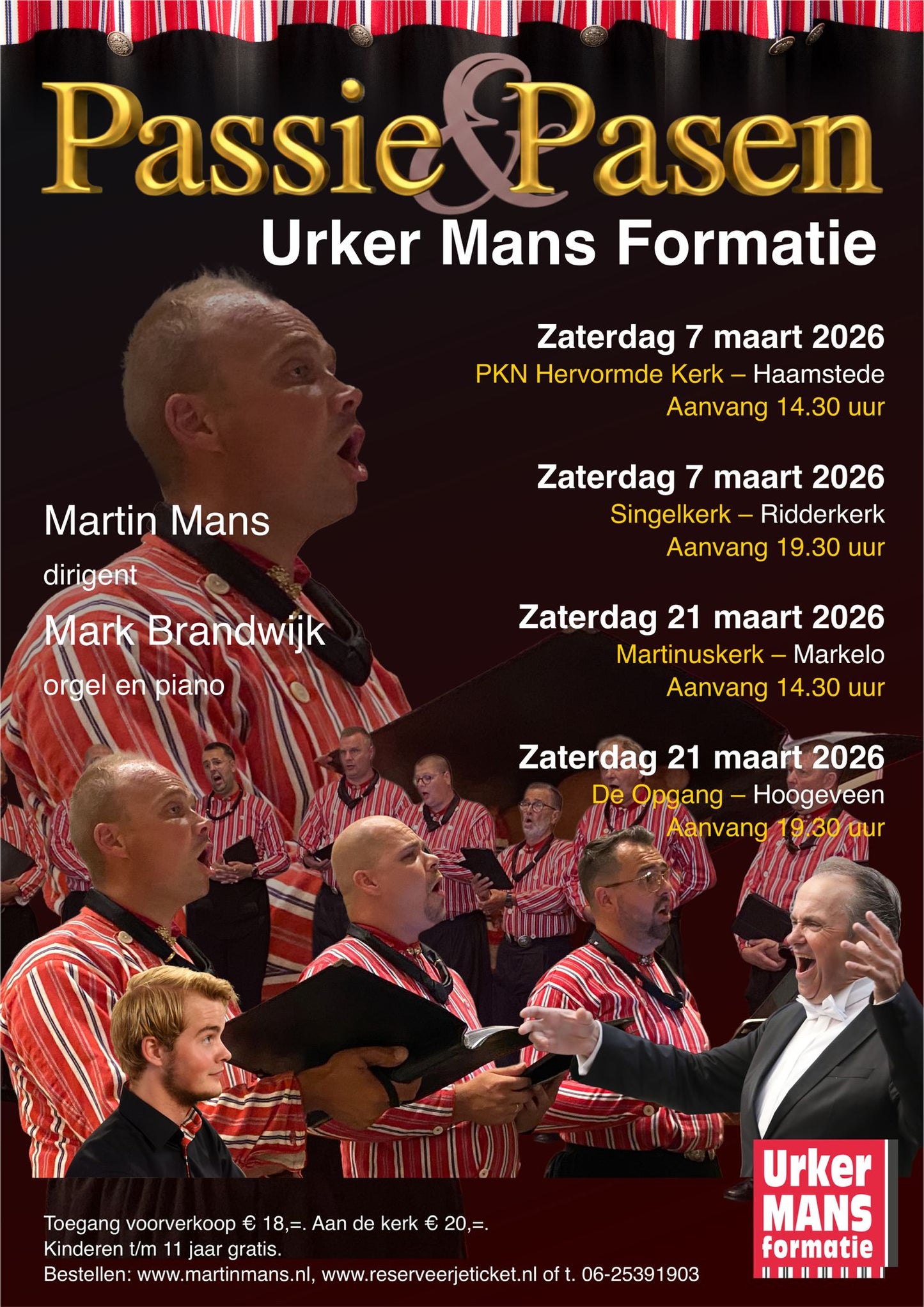 7 maart 2026: Passie & Pasen met de Urker Mans Formatie: Ridderkerk
