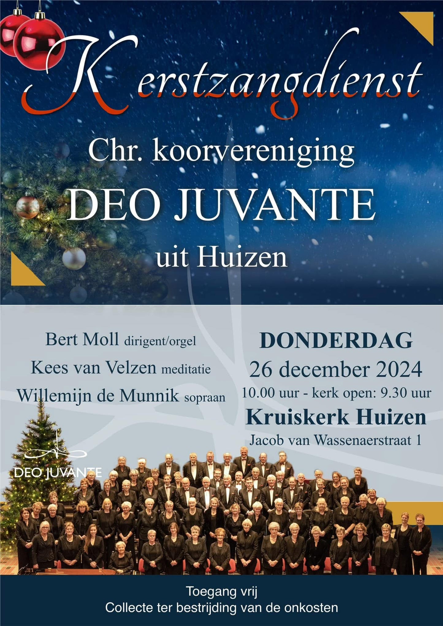 26 december 2024: Kerstzangdienst met Deo Juvante