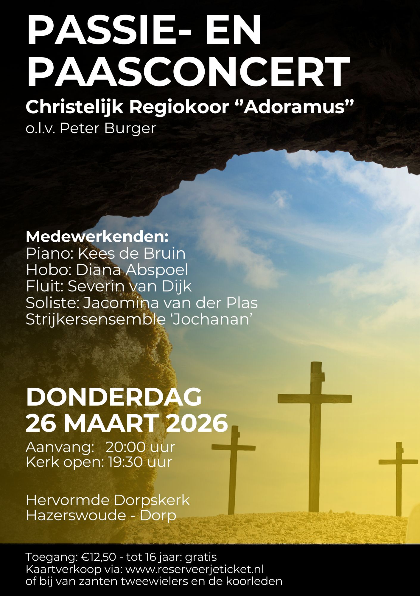 26 maart 2026: Passie en Paasconcert Chr. Regiokoor Adoramus