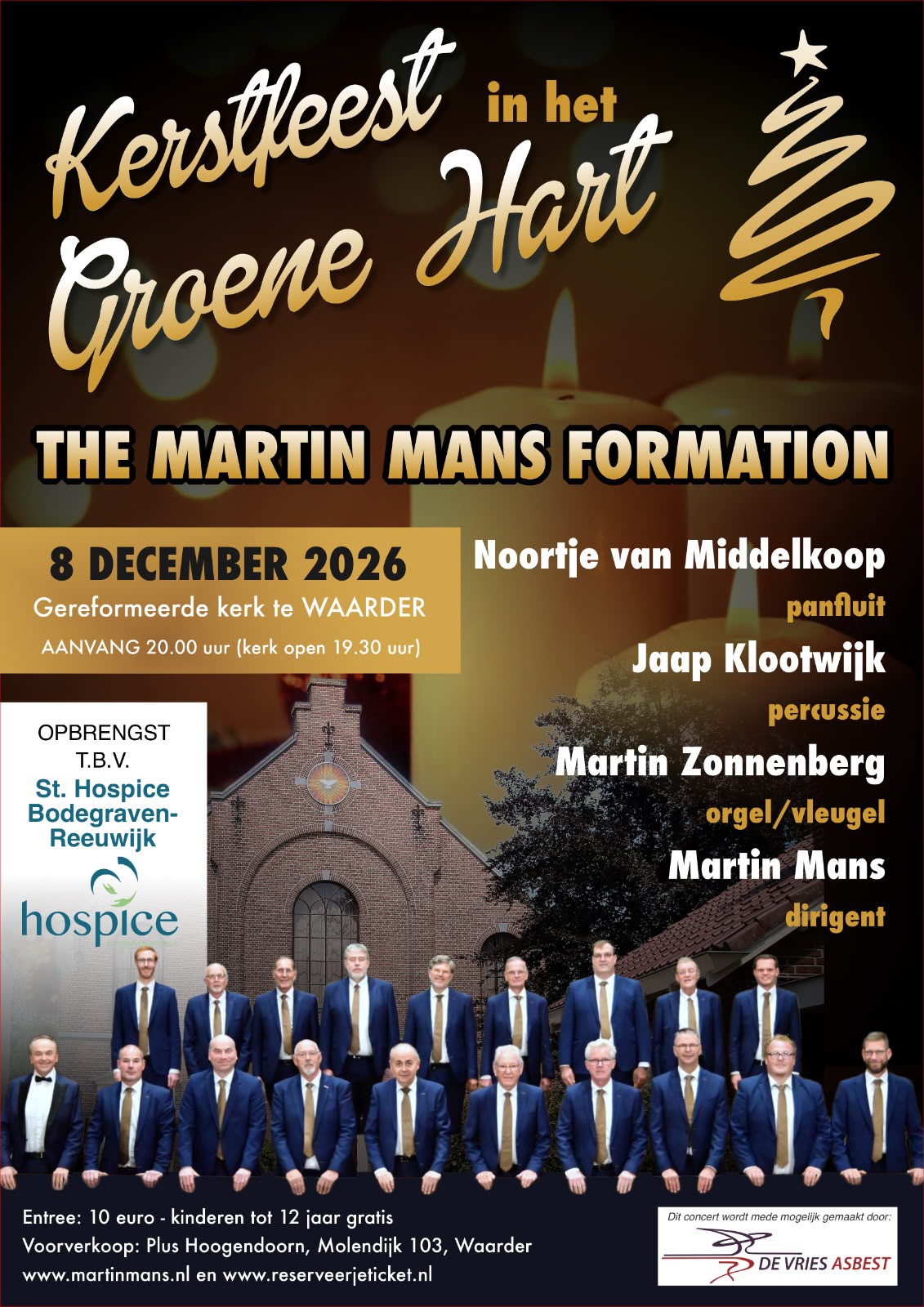 8 december 2026: Kerstfeest in het Groene Hart met The Martin Mans Formation